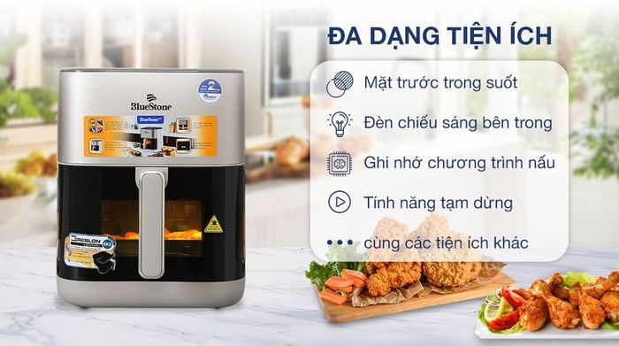 Nồi chiên không dầu BlueStone AFB-5867 6 lít - Tiện ích