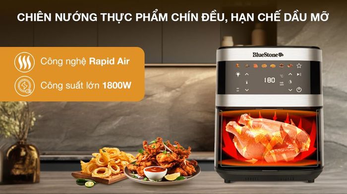 Nồi chiên không dầu BlueStone AFB-5886 9 lít - Công nghệ