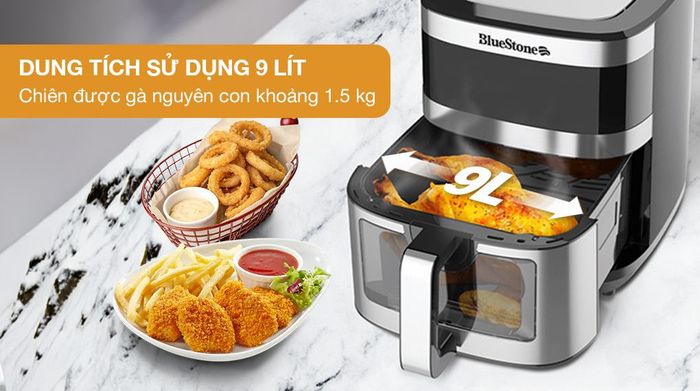 Nồi chiên không dầu BlueStone AFB-5886 9 lít - Dung tích
