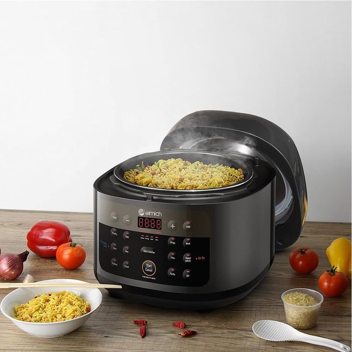 Nồi chiên không dầu kết hợp áp suất Elmich AFE-1808 4 lít - Nấu ăn đa năng: Dung tích vừa phải, công suất mạnh mẽ