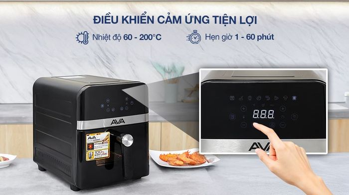 Nồi chiên không dầu AVA ZG94WG 9L - Bảng điều khiển