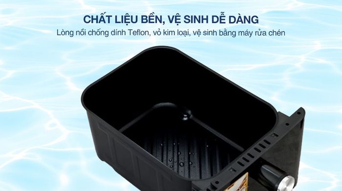 Nồi chiên không dầu AVA ZG94WG 9L - Dễ vệ sinh