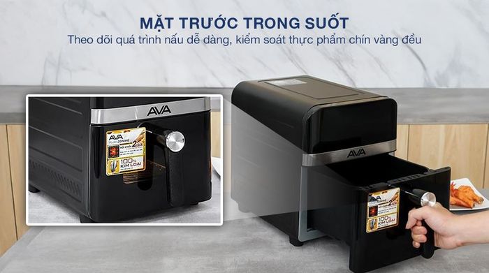 Nồi chiên không dầu AVA ZG94WG 9L - Thiết kế