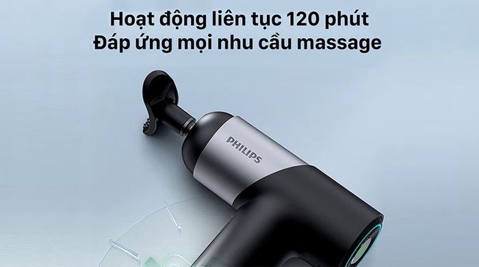 Súng massage cầm tay Philips PPM7323 - Dung lượng pin lớn