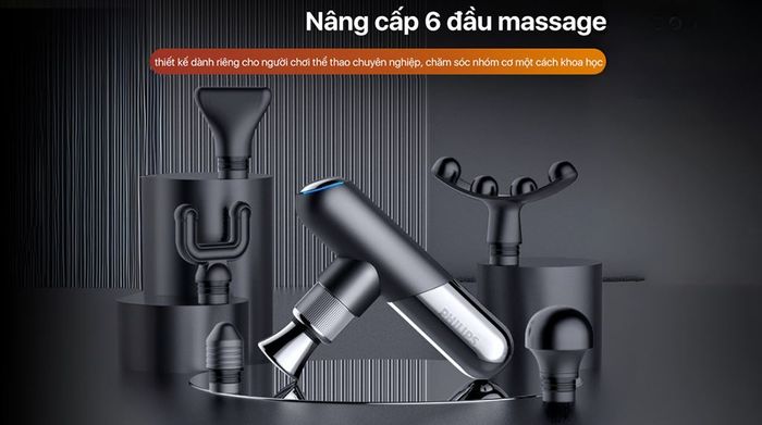 Máy massage cầm tay Philips PPM7501 - 6 đầu massage