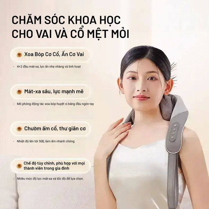 Máy massage cổ vai gáy Tech Love LF104A - công nghệ