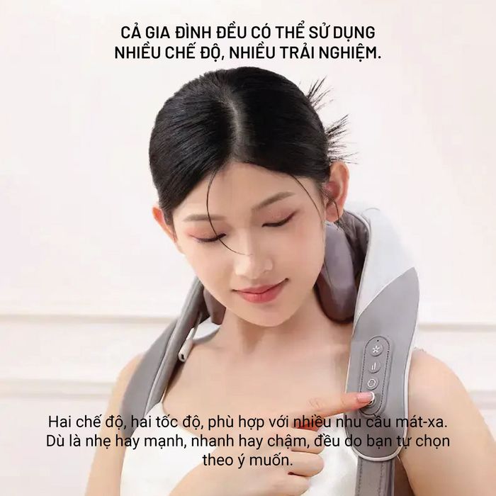 Máy massage cổ vai gáy Tech Love LF104A - pin sạc tiên dụng