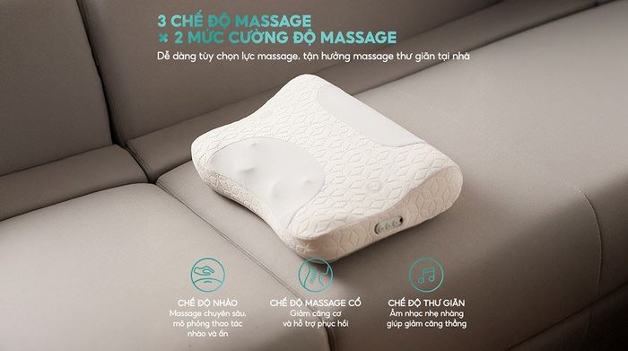 Gối massage cổ vai gáy Philips PPM3504 - Chế độ massage
