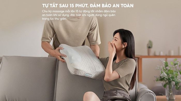 Gối massage cổ vai gáy Philips PPM3504 - Chế độ tự động tắt