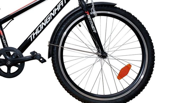 Xe Đạp Địa Hình MTB Thống Nhất 24-03 Đen có bánh xe đường kính 24 inch