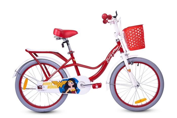 Xe Đạp Trẻ Em Nữ Thống Nhất Wonder Woman 20 inch Đỏ