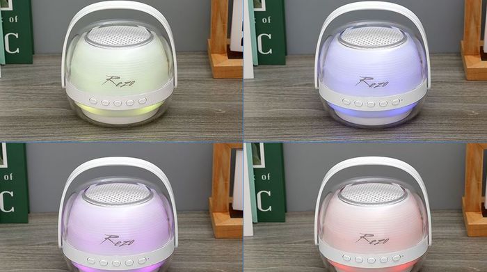 Thời lượng pin 1–2 tiếng của loa Bluetooth Rezo K1 2 Mic mang lại trải nghiệm âm nhạc trọn vẹn