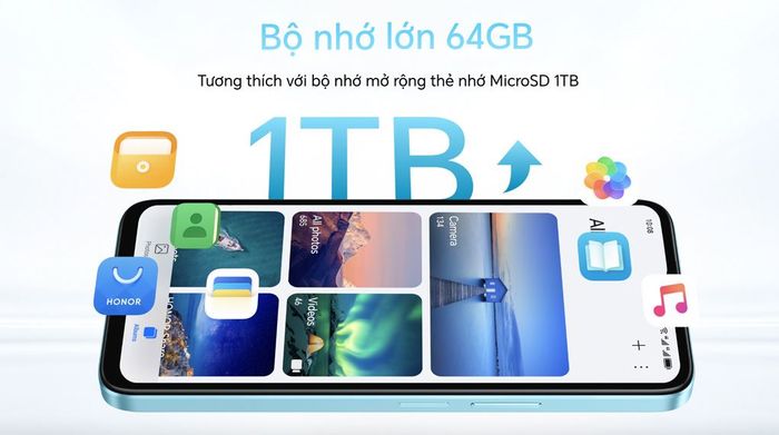 HONOR X5b 4GB/64GB - Bộ nhớ lưu trữ
