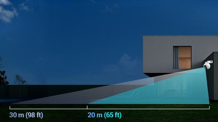 Camera IP Ngoài Trời 360 Độ 5MP Ezviz H8 - Ban đêm