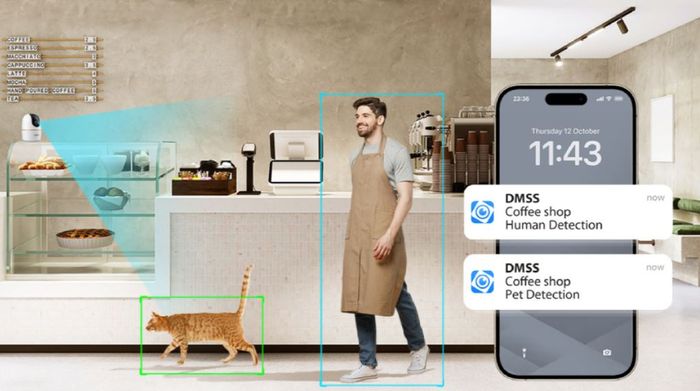 Camera IP 360 Độ 3MP Dahua DH-H3AE - Tính năng thông minh đa dạng và cảnh báo kịp thời