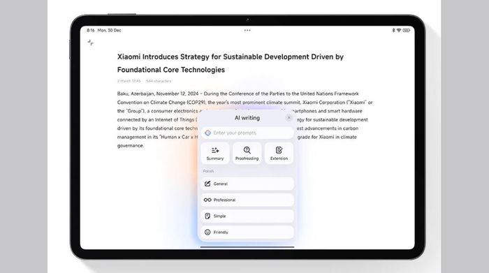 Xiaomi Pad 7 Pro WiFi 8GB/256GB - Đa dạng ứng dụng hỗ trợ
