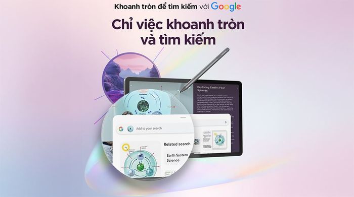 Lenovo Idea Tab 5G 8GB/128GB - Tính năng khoanh tròn tìm kiếm