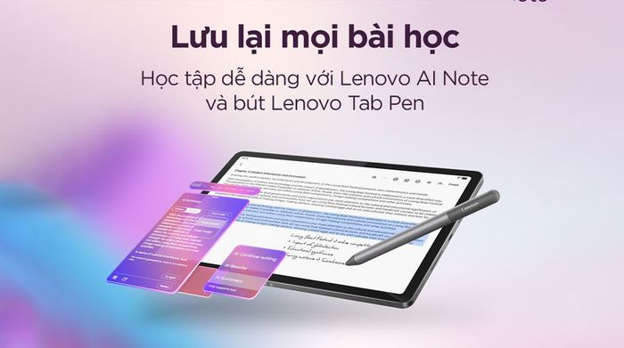 Lenovo Idea Tab 5G 8GB/128GB - Lenovo AI Note, ghi chú thông minh, tổ chức khoa học