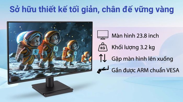 Màn hình Asus VA249HG-R 23.8 inch Full HD - Kiểu dáng hiện đại