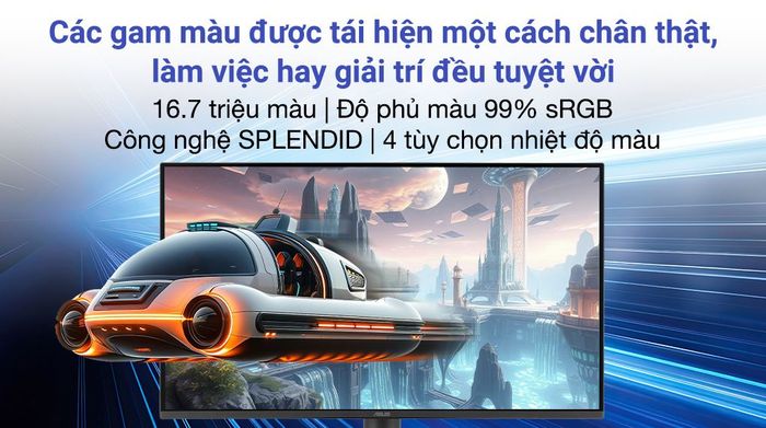 Màn hình Asus VA249HG-R 23.8 inch Full HD - Màu sắc sống động