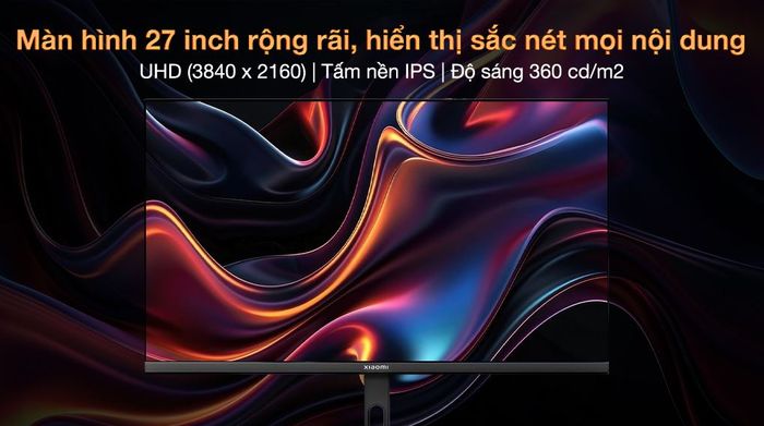 Màn hình Xiaomi A27Ui 27 inch 4K - Hiển thị rõ nét mọi nội dung
