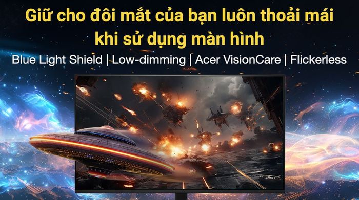 Màn hình Gaming Acer KB242Y P6 23.8 inch Full HD - Bảo vệ mắt tối ưu