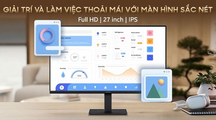 Màn hình Samsung S3 S30GD LS27D300GAEXXV 27 inch Full HD - Màn hình sắc nét