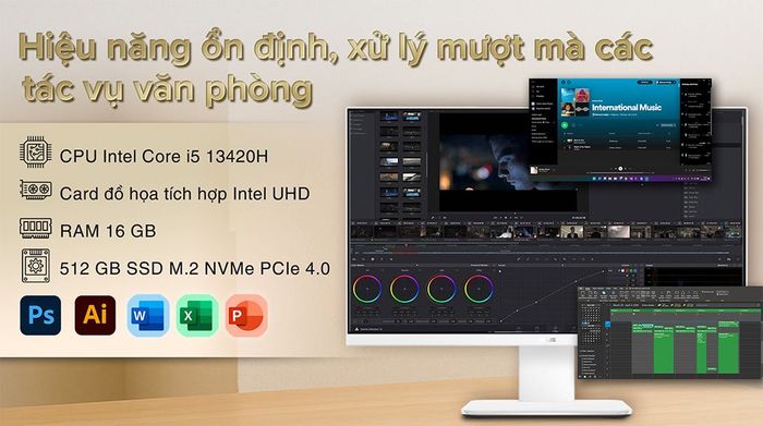 ASUS AIO V440VAT i5 13420H (WPD010W) - Hiệu năng ổn định