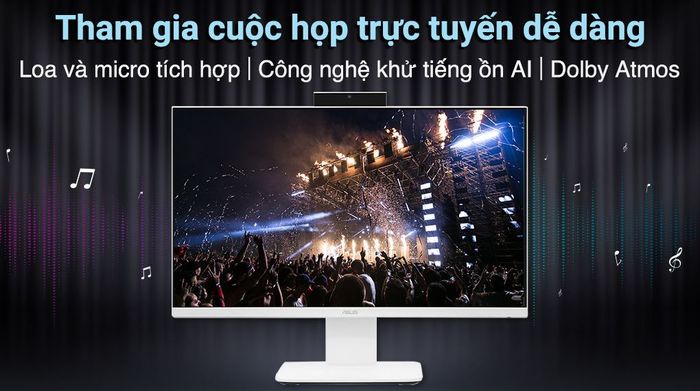 ASUS AIO V440VAK i5 13420H (WPC065W) - Âm thanh sống động