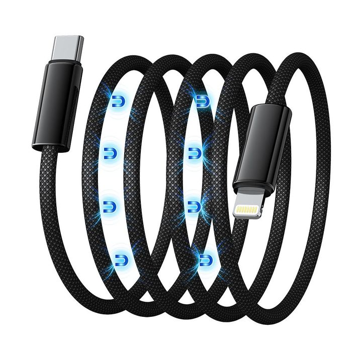 Cáp sạc Type C - Lightning 1m CL25 chất liệu dây bọc vải dù bền bỉ