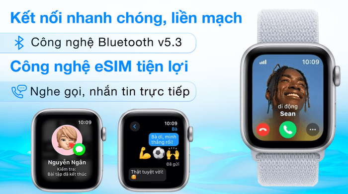 Apple Watch SE 2 GPS + Cellular 40mm viền nhôm dây vải - Nghe gọi