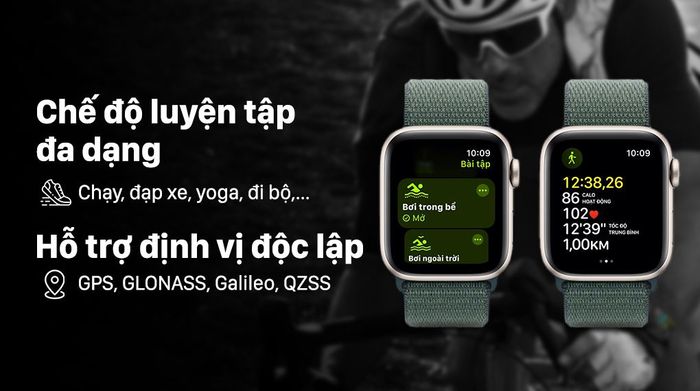 Apple Watch SE 2 GPS 40mm viền nhôm dây vải - Luyện tập