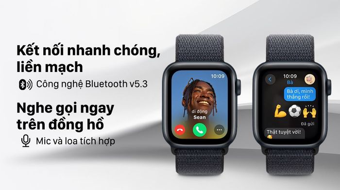 Apple Watch SE 2 GPS 40mm viền nhôm dây vải - Nghe gọi