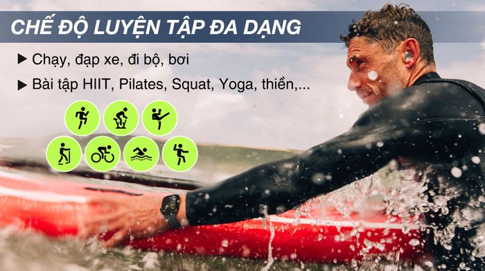 Apple Watch Series 10 GPS + Cellular 42mm viền nhôm dây thể thao - Luyện tập