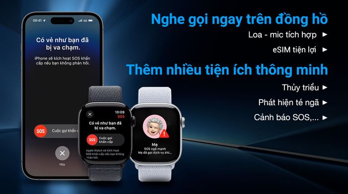 Apple Watch Series 10 GPS + Cellular 42mm viền nhôm dây vải - Tiện ích khác