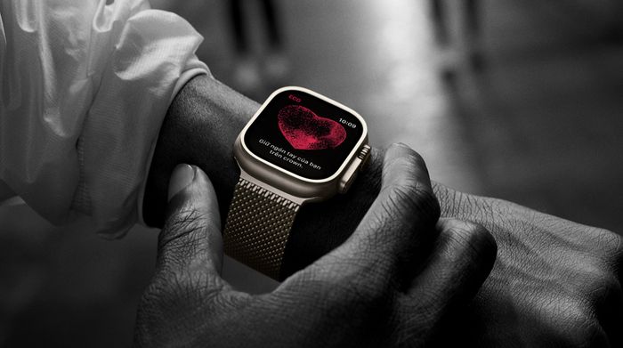 Apple Watch Ultra 2 GPS + Cellular 49mm viền Titanium đen dây Ocean - Sức khỏe