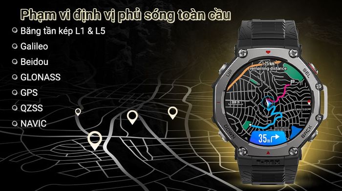 Đồng hồ thông minh Amazfit T-Rex 3 - Định vị 