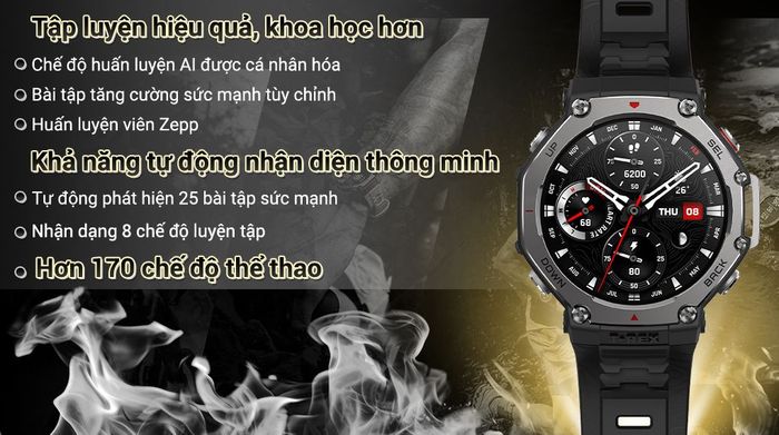Đồng hồ thông minh Amazfit T-Rex 3 - Luyện tập 