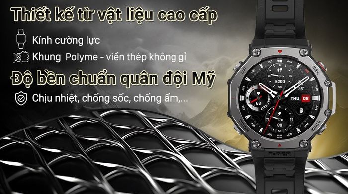 Đồng hồ thông minh Amazfit T-Rex 3 - Thiết kế 