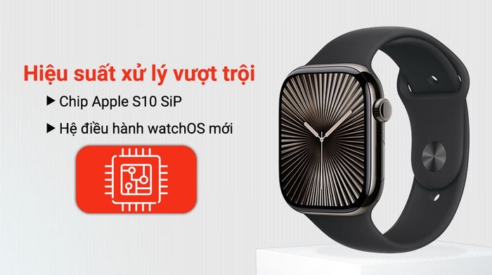 Apple Watch Series 10 GPS + Cellular 46mm viền Titanium dây thể thao - Cấu hình