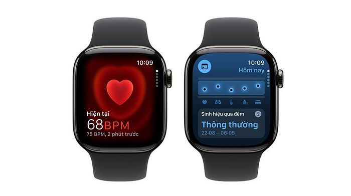 Apple Watch Series 10 GPS + Cellular 42mm viền Titanium dây thể thao - Sức khỏe 