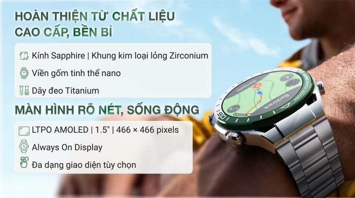 Đồng hồ thông minh Huawei Watch Ultimate - Thiết kế