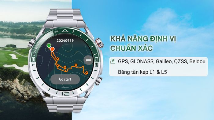 Đồng hồ thông minh Huawei Watch Ultimate - Định vị