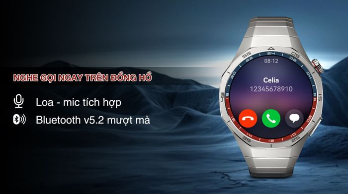 Huawei Watch GT 5 Pro 46mm viền Titanium dây Titanium - Nghe gọi