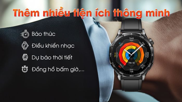 Huawei Watch GT 5 46mm viền thép dây cao su - Tiện ích khác