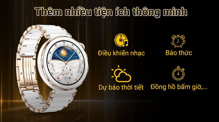 Huawei Watch GT 5 Pro 42mm viền gốm dây gốm - Tiện ích khác