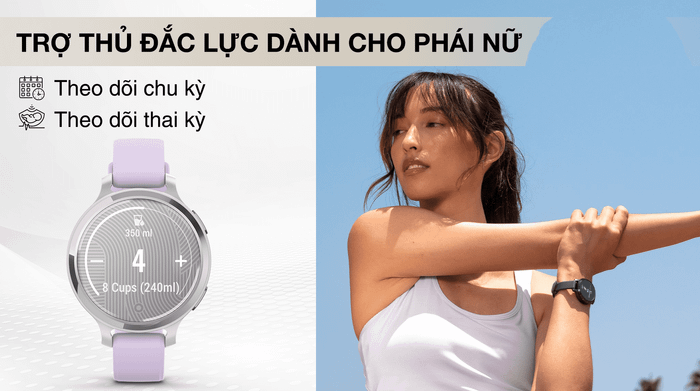 Garmin Lily 2 Active 38mm - Theo dõi chu kỳ