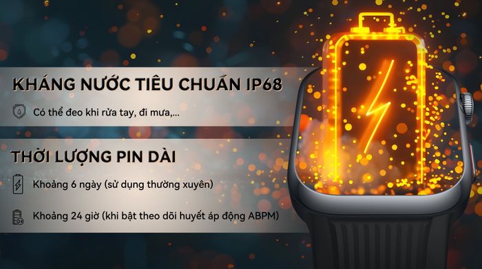Đồng hồ thông minh Huawei Watch D2 - Pin và kháng nước