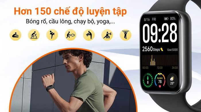 Vòng đeo tay thông minh Mi Band 9 Pro - Luyện tập