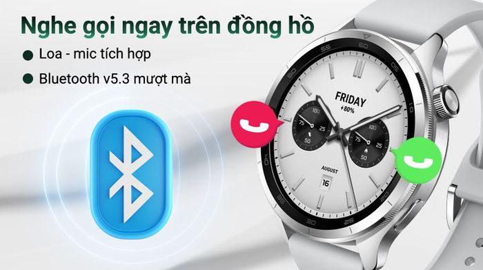 Xiaomi Watch S4 47mm dây silicone - Nghe gọi